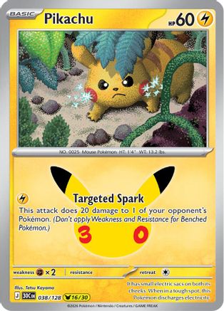 Pikachu - 038/128 38 - ME 30th Celebration Holofoil