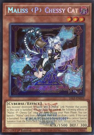 Maliss P Chessy Cat (Emblazoned Secret Rare) (26LP-EN018) - Limited Pack World Championship 2026 1st Edition