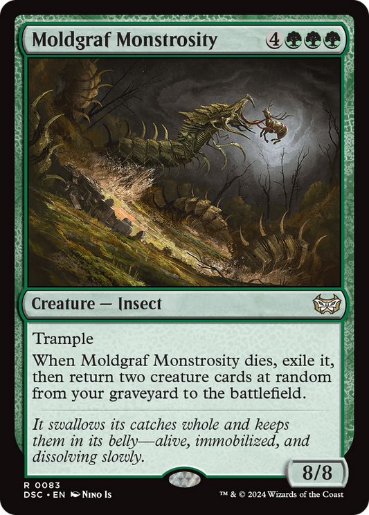 Moldgraf Monstrosity (DSC-083) - Duskmourn: House of Horror Commander - Premium MTG Single from Wizards of the Coast - Just $0.25! Shop now at Game Crave Tournament Store