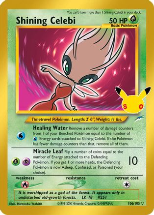 Shining Celebi 106 - ME 30th Celebration Classic Collection Holofoil