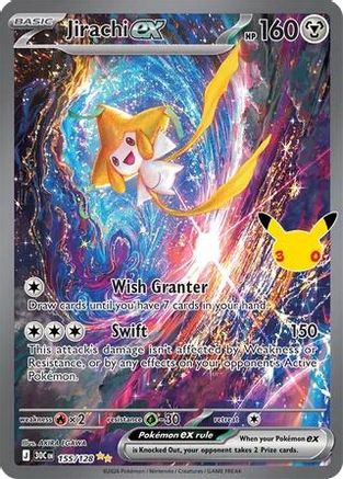 Jirachi ex - 155/128 155 - ME 30th Celebration Holofoil