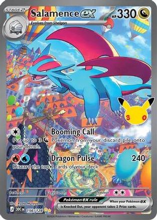 Salamence ex - 156/128 156 - ME 30th Celebration Holofoil
