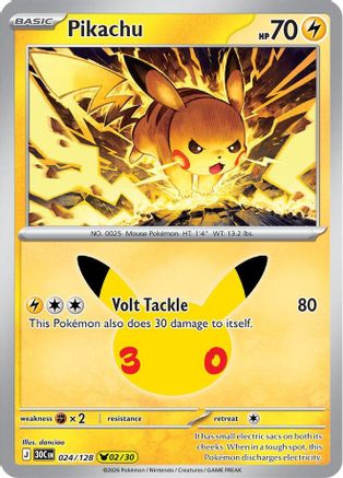 Pikachu - 024/128 24 - ME 30th Celebration Holofoil