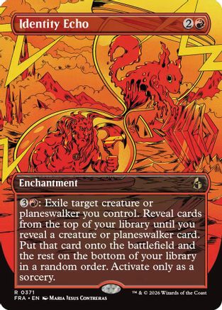 Identity Echo (Borderless) (FRA-371) - Reality Fracture Foil