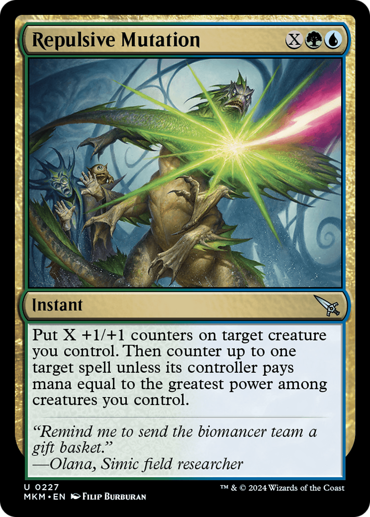 Repulsive Mutation (MKM-227) - Murders at Karlov Manor Foil - Premium MTG Single from Wizards of the Coast - Just $0.35! Shop now at Game Crave Tournament Store