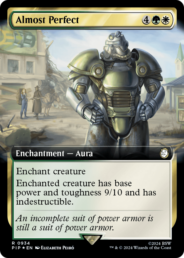Almost Perfect (PIP-934) - Fallout: (Extended Art) Foil - Premium MTG Single from Wizards of the Coast - Just $1.16! Shop now at Game Crave Tournament Store