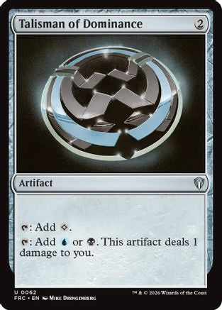 Talisman of Dominance (FRC-062) - Commander: Reality Fracture