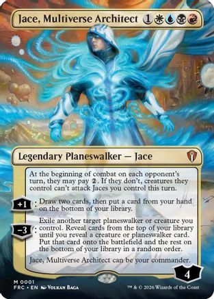 Jace, Multiverse Architect (Borderless) (FRC-001) - Commander: Reality Fracture Foil