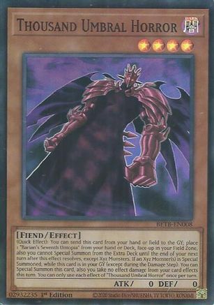 Thousand Umbral Horror (BETB-EN008) - Beyond the Brave 1st Edition