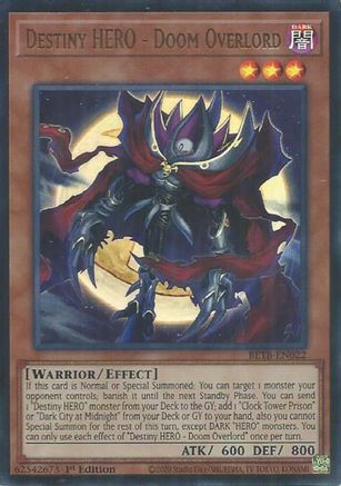 Destiny HERO - Doom Overlord (BETB-EN022) - Beyond the Brave 1st Edition