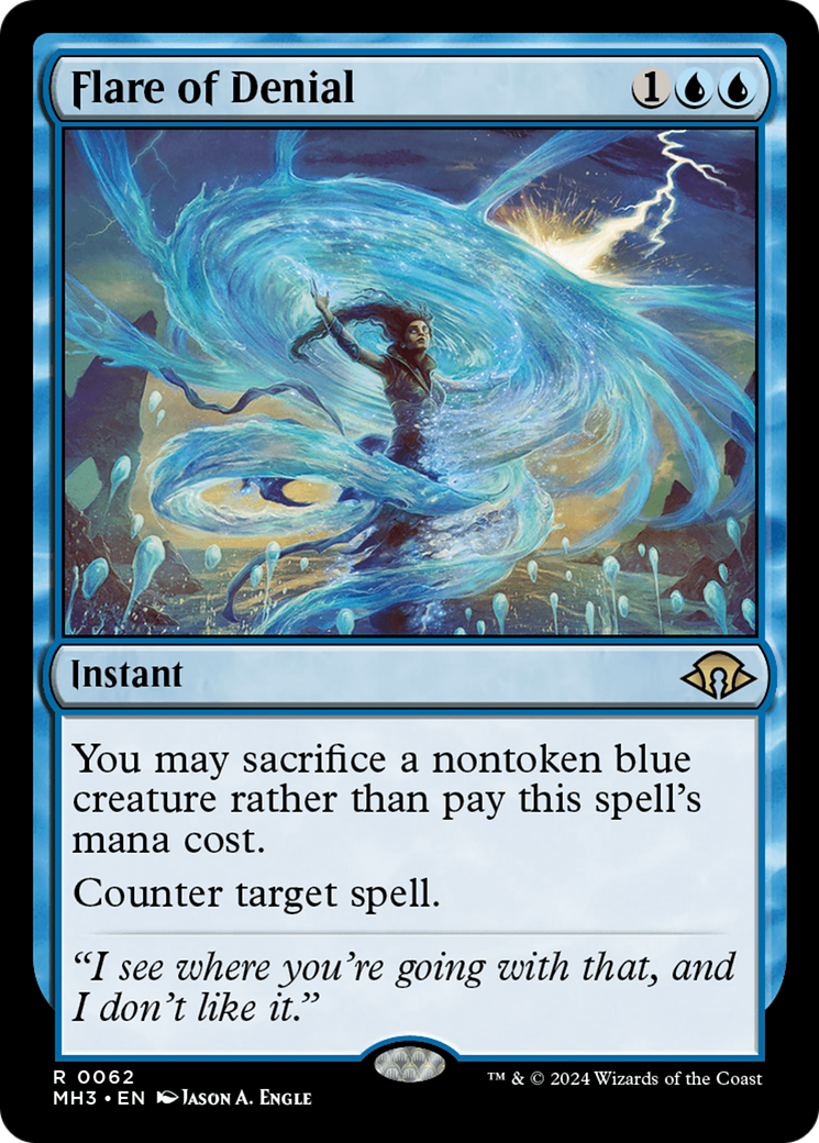 Flare of Denial (MH3-062) - Modern Horizons 3 Foil - Premium MTG Single from Wizards of the Coast - Just $4.09! Shop now at Game Crave Tournament Store