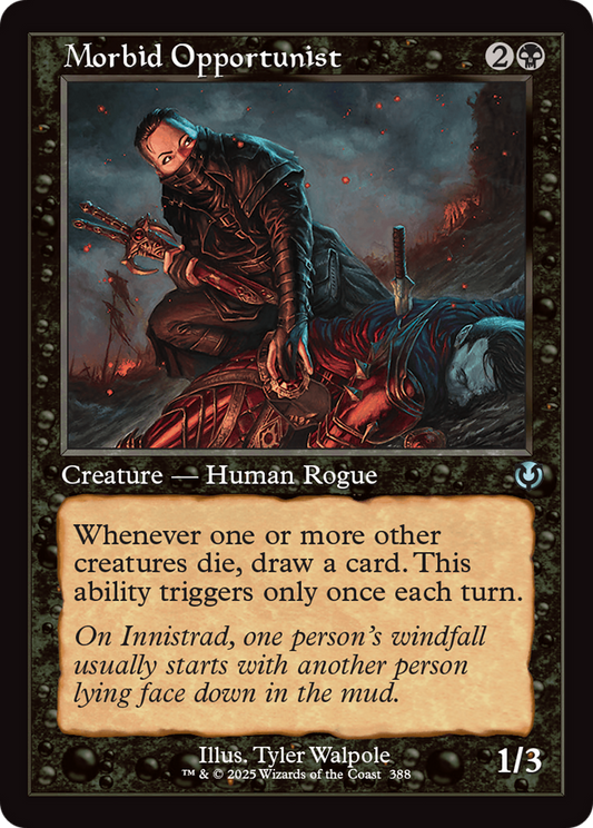 Morbid Opportunist (Retro Frame) (-388) - Innistrad Remastered - Premium MTG Single from Wizards of the Coast - Just $1.09! Shop now at Game Crave Tournament Store