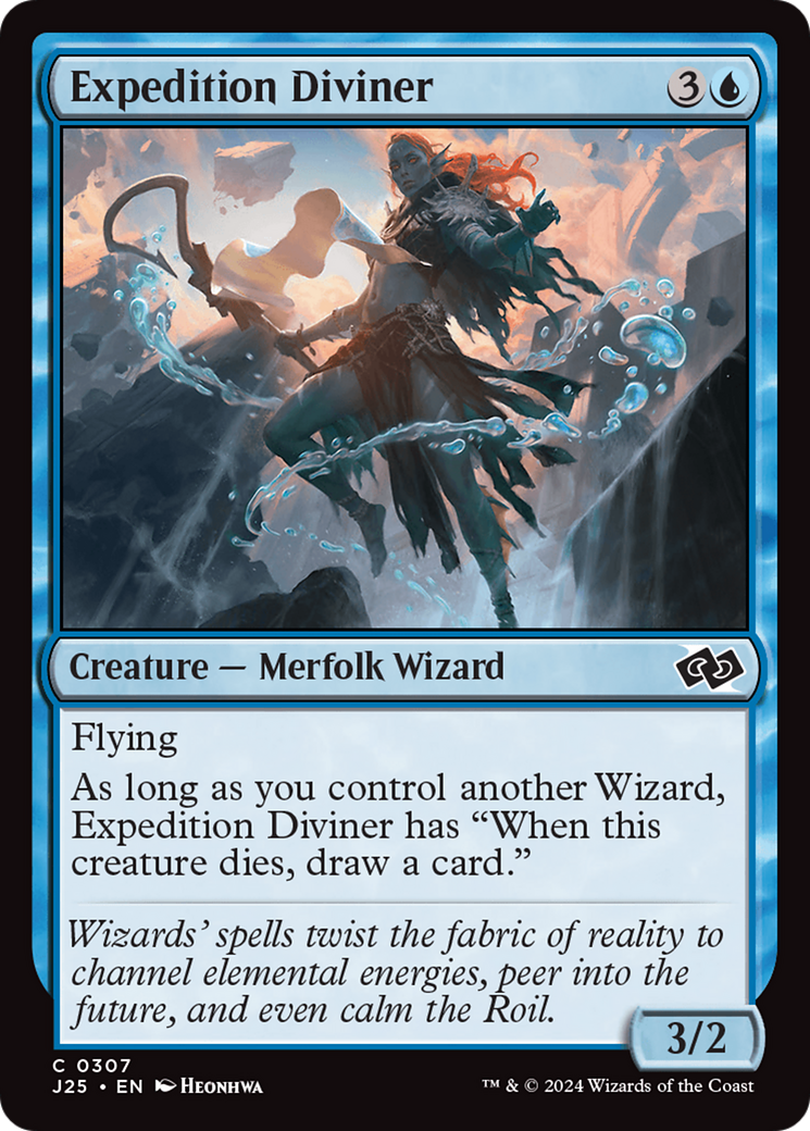 Expedition Diviner (J25-307) - Foundations Jumpstart - Premium MTG Single from Wizards of the Coast - Just $0.25! Shop now at Game Crave Tournament Store