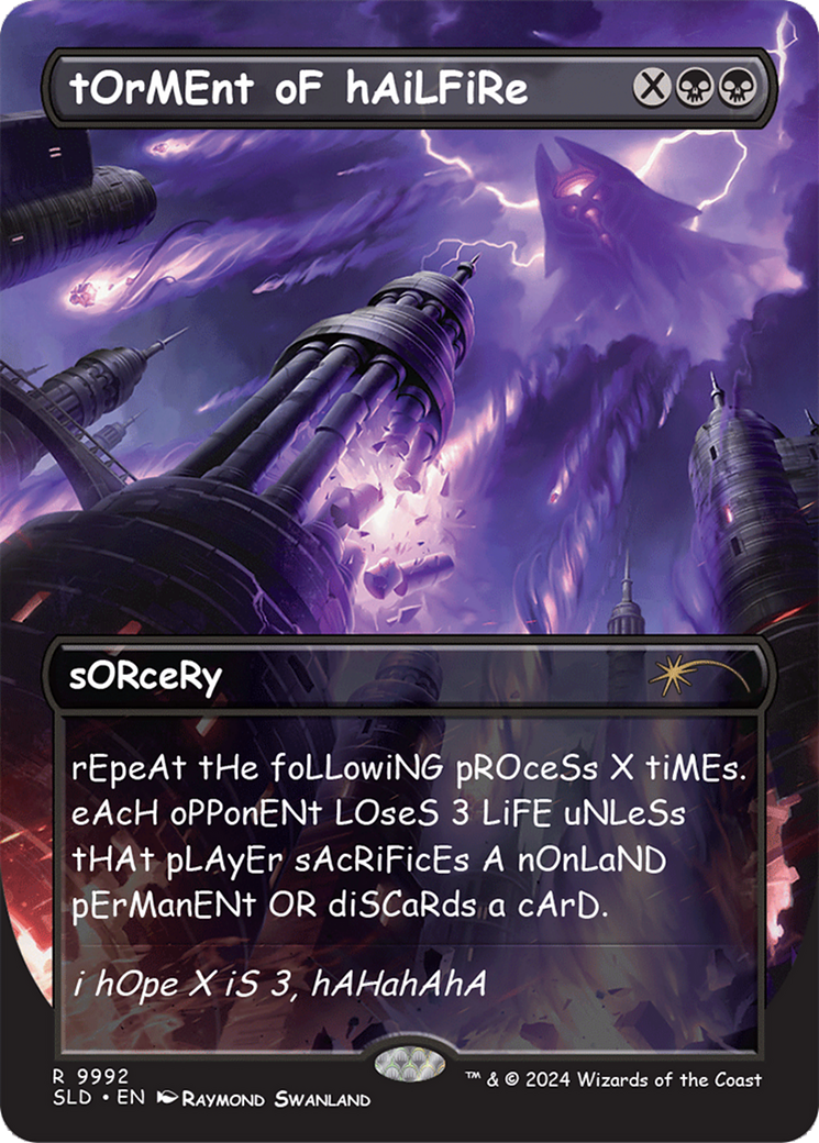 Torment of Hailfire (SLD-9992) - Secret Lair Drop (Borderless) Foil - Premium MTG Single from Wizards of the Coast - Just $0! Shop now at Game Crave Tournament Store