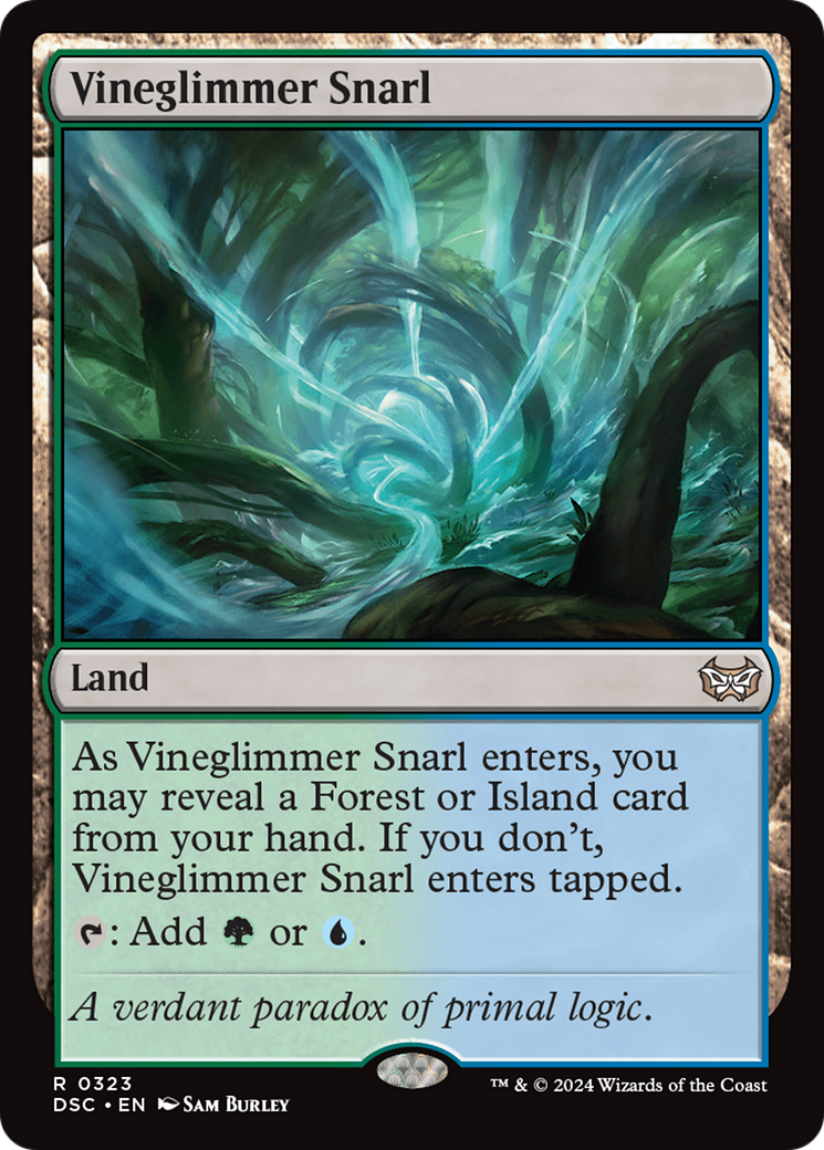 Vineglimmer Snarl (DSC-323) - Duskmourn: House of Horror Commander - Premium MTG Single from Wizards of the Coast - Just $0.25! Shop now at Game Crave Tournament Store