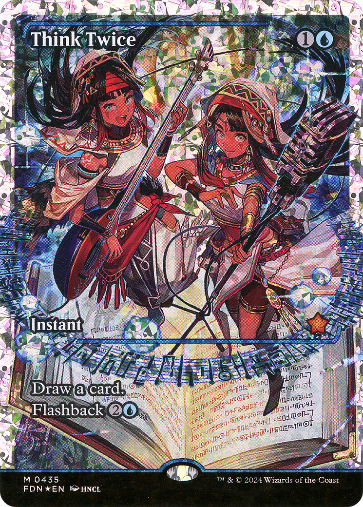 Think Twice (FDN-435) - Foundations: (Showcase) Foil - Premium MTG Single from Wizards of the Coast - Just $77.30! Shop now at Game Crave Tournament Store