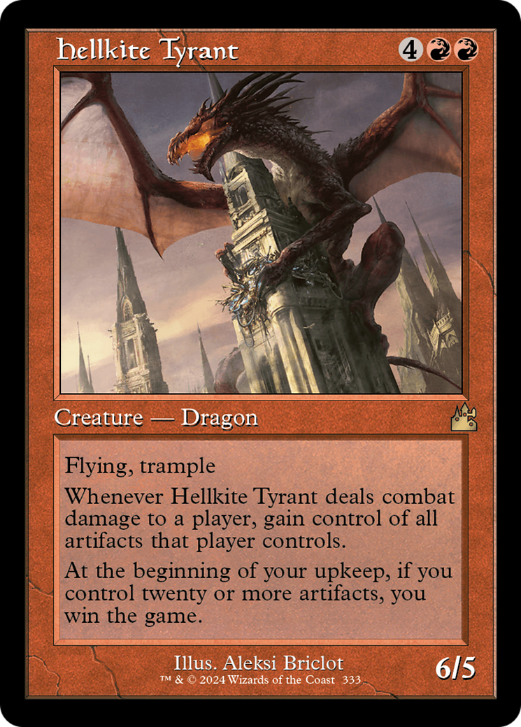 Hellkite Tyrant (RVR-333) - Ravnica Remastered Foil - Premium MTG Single from Wizards of the Coast - Just $5.07! Shop now at Game Crave Tournament Store