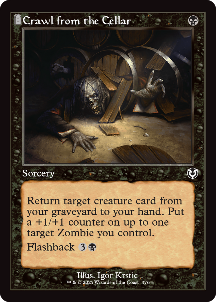 Crawl from the Cellar (Retro Frame) (-376) - Innistrad Remastered Foil - Premium MTG Single from Wizards of the Coast - Just $0.26! Shop now at Game Crave Tournament Store