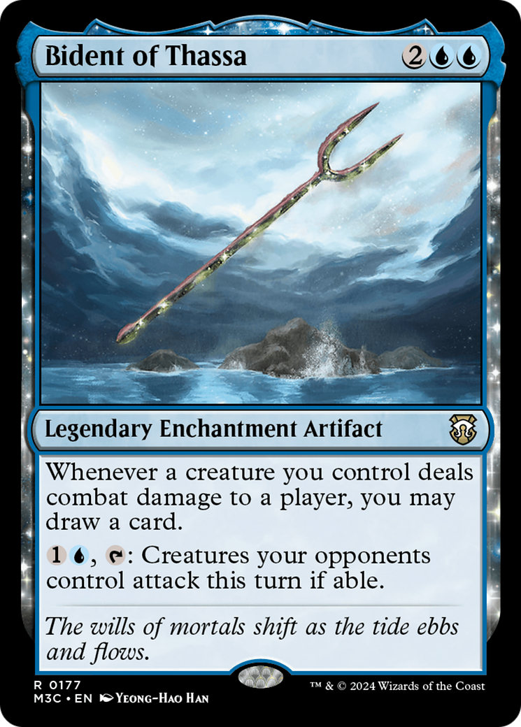 Bident of Thassa (M3C-177) - Modern Horizons 3 Commander - Premium MTG Single from Wizards of the Coast - Just $0.26! Shop now at Game Crave Tournament Store
