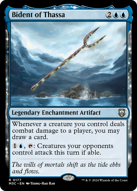 Bident of Thassa (M3C-177) - Modern Horizons 3 Commander - Premium MTG Single from Wizards of the Coast - Just $0.26! Shop now at Game Crave Tournament Store