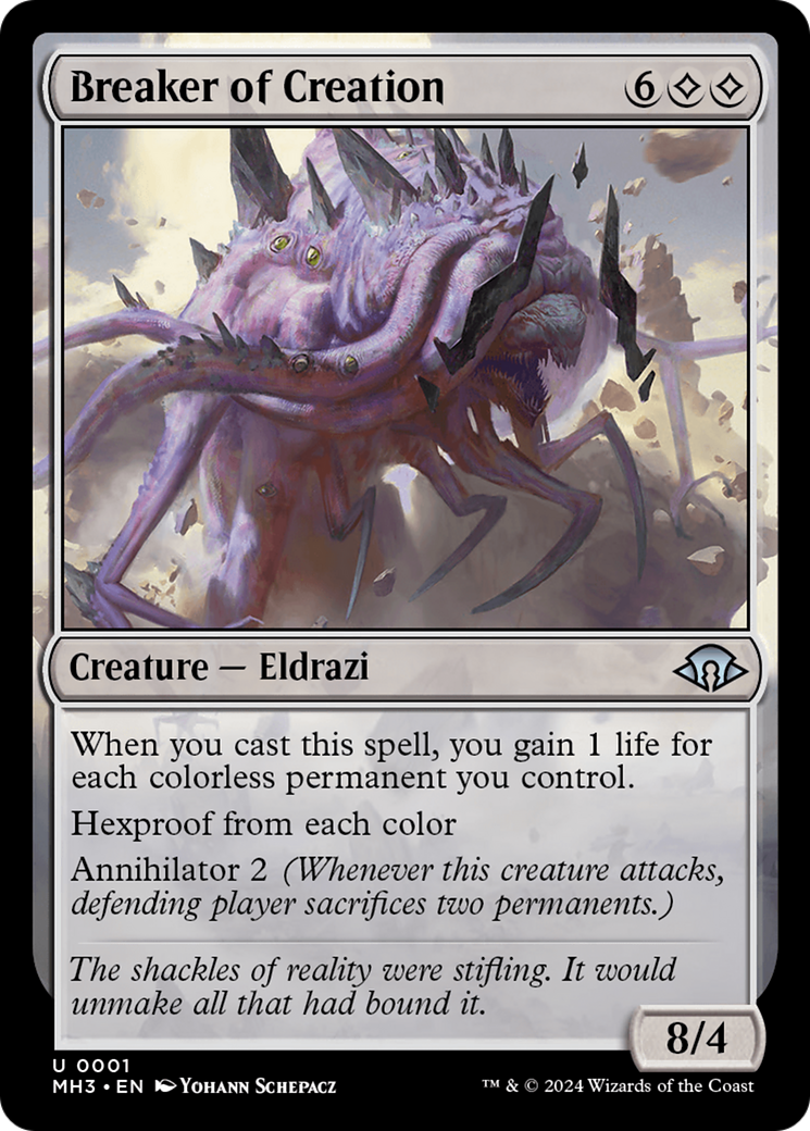 Breaker of Creation (MH3-001) - Modern Horizons 3 Foil - Premium MTG Single from Wizards of the Coast - Just $0.33! Shop now at Game Crave Tournament Store