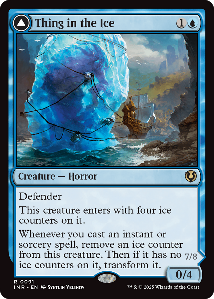 Thing in the Ice (-091) - Innistrad Remastered - Premium MTG Single from Wizards of the Coast - Just $0.35! Shop now at Game Crave Tournament Store