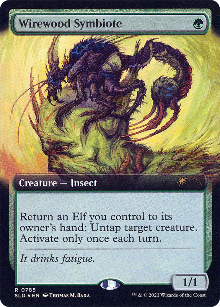 Wirewood Symbiote (SLD-785) - Secret Lair Drop: (Extended Art) Foil - Premium MTG Single from Wizards of the Coast - Just $10.69! Shop now at Game Crave Tournament Store