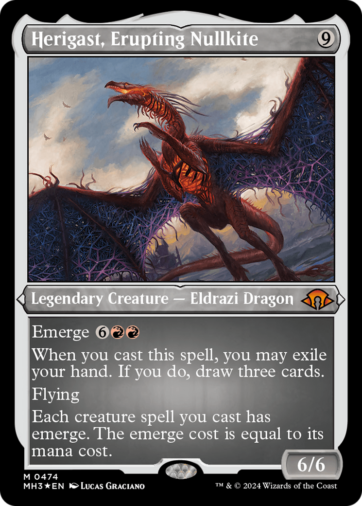 Herigast, Erupting Nullkite (MH3-474) - Modern Horizons 3 Etched Foil - Premium MTG Single from Wizards of the Coast - Just $5.15! Shop now at Game Crave Tournament Store