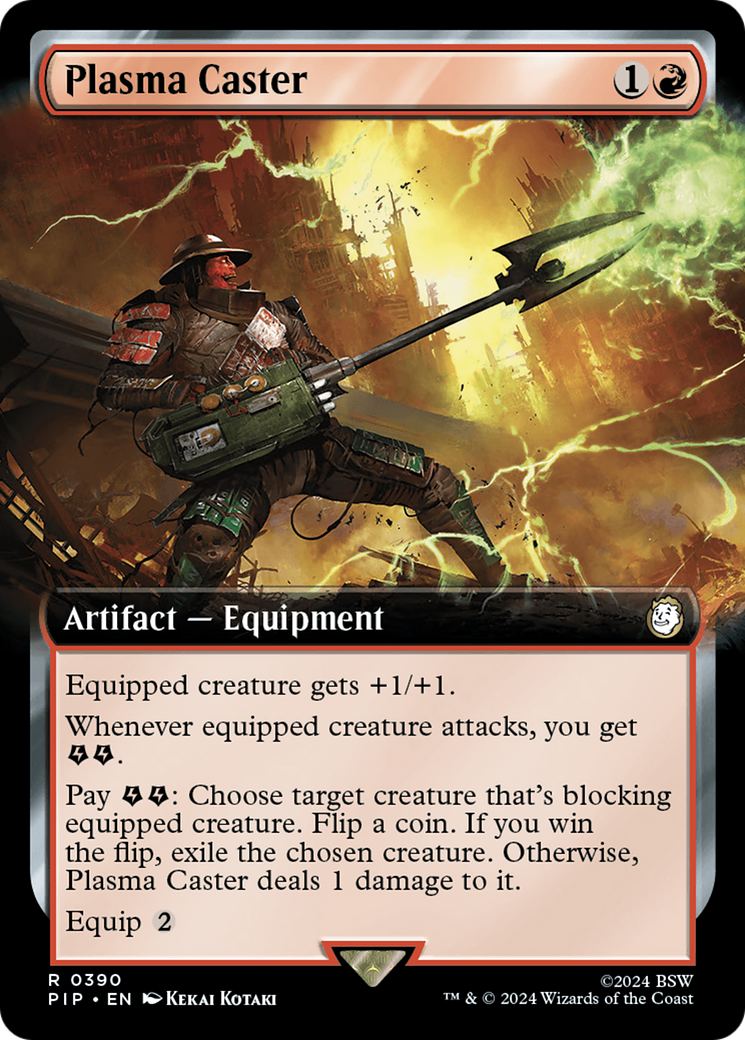 Plasma Caster (PIP-390) - Fallout: (Extended Art) - Premium MTG Single from Wizards of the Coast - Just $0.32! Shop now at Game Crave Tournament Store