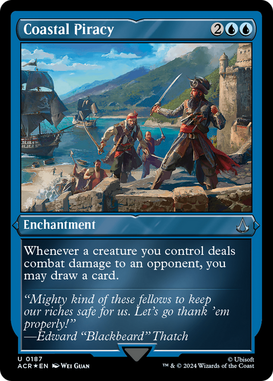 Coastal Piracy (ACR-187) - Assassin's Creed Etched Foil - Premium MTG Single from Wizards of the Coast - Just $1.69! Shop now at Game Crave Tournament Store