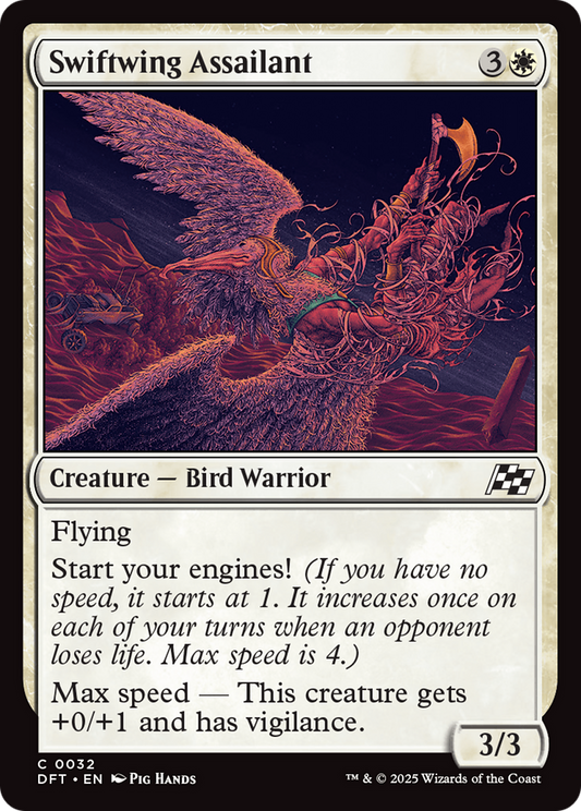Swiftwing Assailant (DFT-032) - Aetherdrift Foil - Premium MTG Single from Wizards of the Coast - Just $0.08! Shop now at Game Crave Tournament Store
