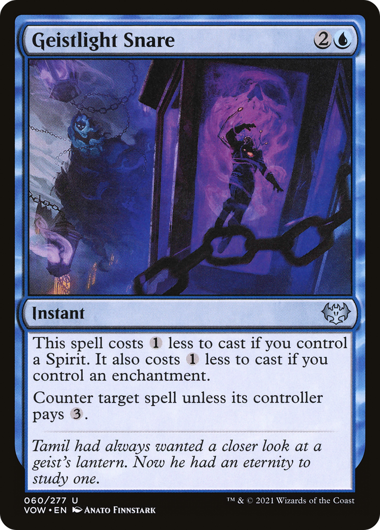 Geistlight Snare (VOW-060) - Innistrad: Crimson Vow Foil - Premium MTG Single from Wizards of the Coast - Just $0.26! Shop now at Game Crave Tournament Store