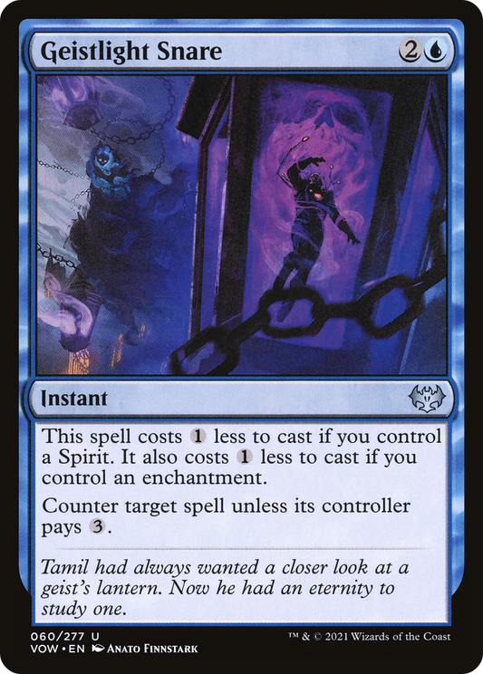 Geistlight Snare (VOW-060) - Innistrad: Crimson Vow - Premium MTG Single from Wizards of the Coast - Just $0.25! Shop now at Game Crave Tournament Store