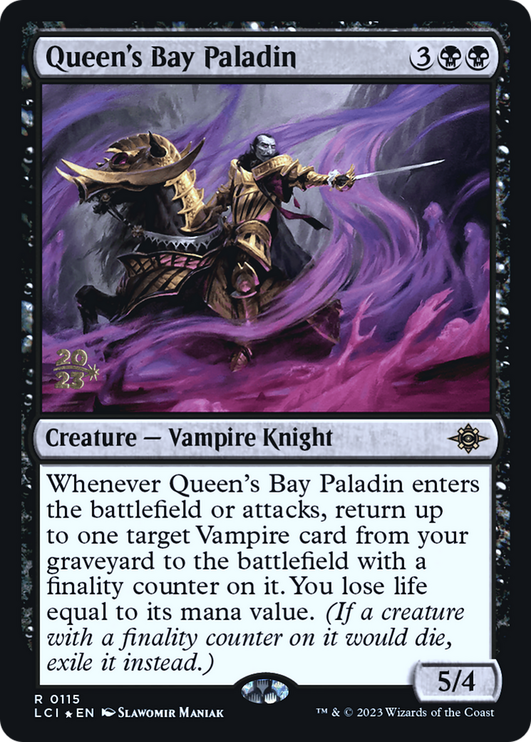 Queen's Bay Paladin (PLCI-115S) - The Lost Caverns of Ixalan Promos Foil - Premium MTG Single from Wizards of the Coast - Just $0.25! Shop now at Game Crave Tournament Store