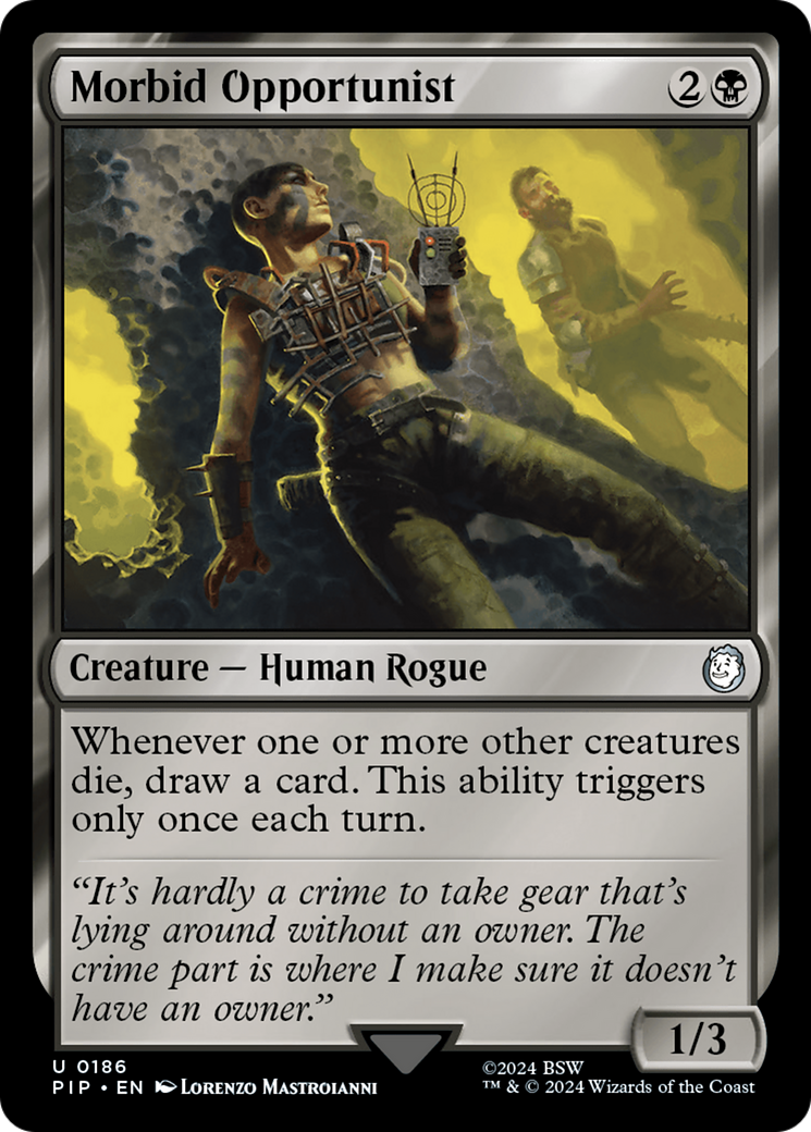Morbid Opportunist (PIP-186) - Fallout Foil - Premium MTG Single from Wizards of the Coast - Just $1.48! Shop now at Game Crave Tournament Store