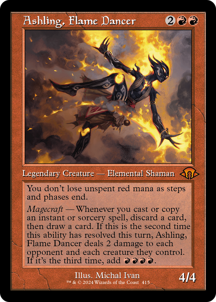 Ashling, Flame Dancer (MH3-415) - Modern Horizons 3 Foil - Premium MTG Single from Wizards of the Coast - Just $3.74! Shop now at Game Crave Tournament Store