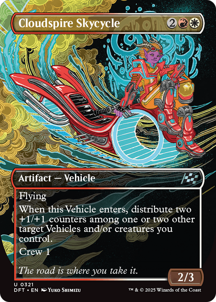 Cloudspire Skycycle (Borderless) (DFT-321) - Aetherdrift - Premium MTG Single from Wizards of the Coast - Just $0.08! Shop now at Game Crave Tournament Store