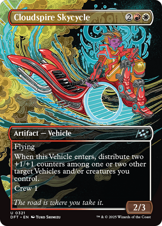 Cloudspire Skycycle (Borderless) (DFT-321) - Aetherdrift - Premium MTG Single from Wizards of the Coast - Just $0.08! Shop now at Game Crave Tournament Store