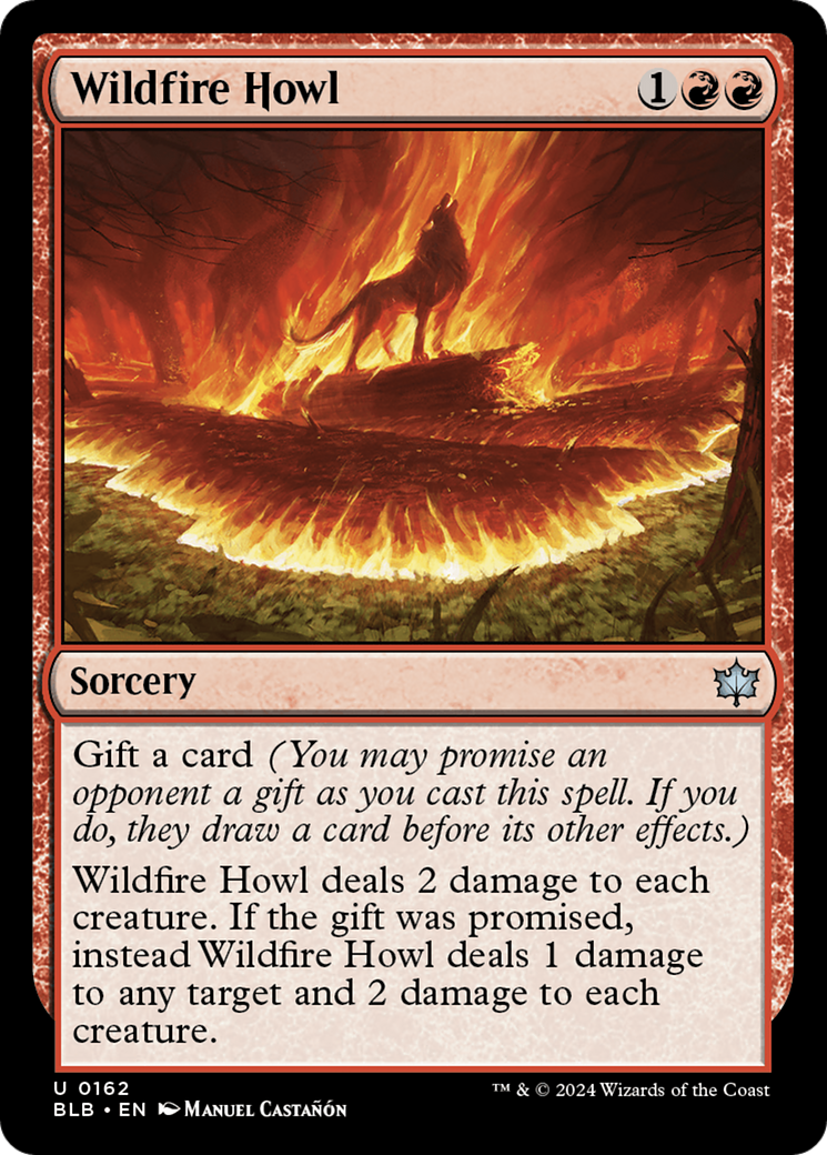 Wildfire Howl (BLB-162) - Bloomburrow Foil - Premium MTG Single from Wizards of the Coast - Just $0.25! Shop now at Game Crave Tournament Store