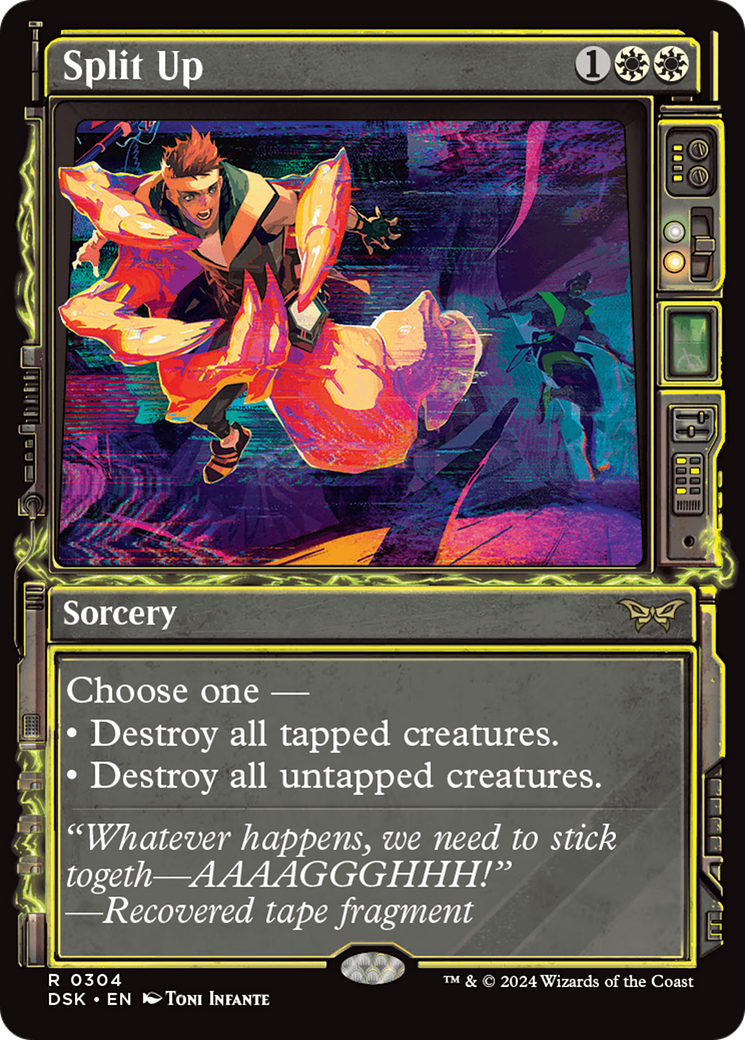 Split Up (DSK-304) - Duskmourn: House of Horror: (Showcase) Foil - Premium MTG Single from Wizards of the Coast - Just $2.01! Shop now at Game Crave Tournament Store