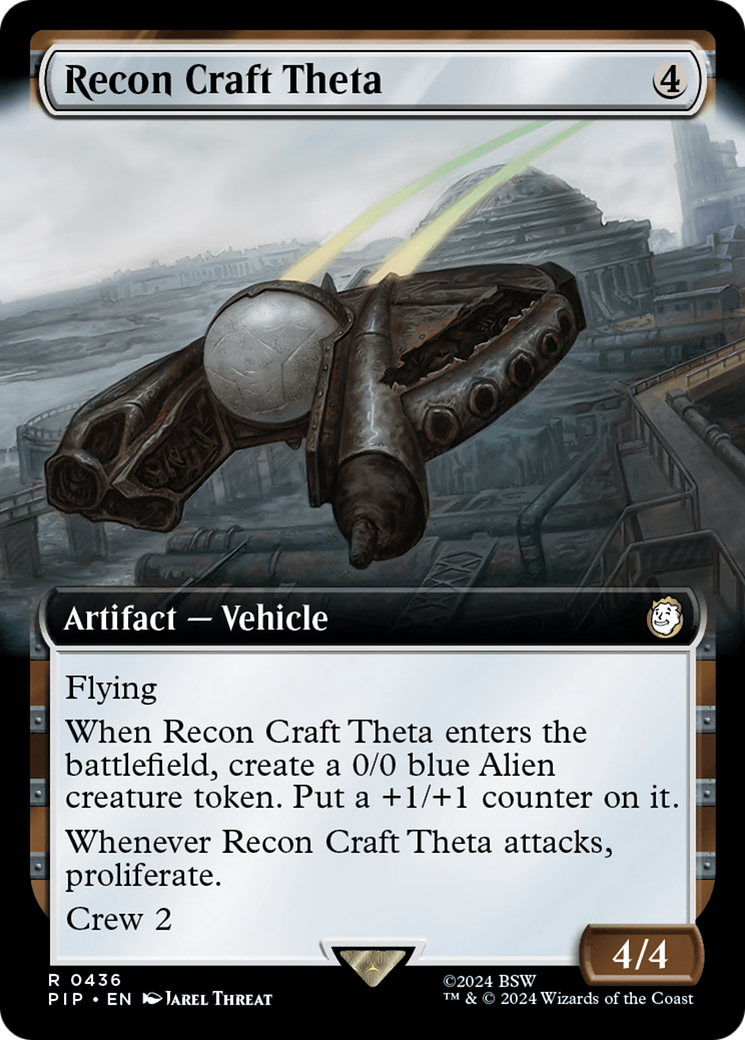 Recon Craft Theta (PIP-436) - Fallout: (Extended Art) Foil - Premium MTG Single from Wizards of the Coast - Just $0.39! Shop now at Game Crave Tournament Store