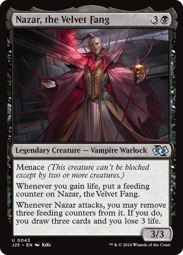 Nazar, the Velvet Fang (J25-043) - Foundations Jumpstart - Premium MTG Single from Wizards of the Coast - Just $0.25! Shop now at Game Crave Tournament Store