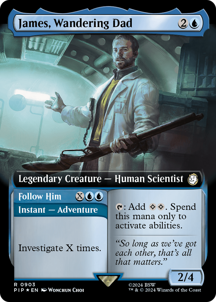 James, Wandering Dad // Follow Him (PIP-903) - Fallout Foil - Premium MTG Single from Wizards of the Coast - Just $1.31! Shop now at Game Crave Tournament Store