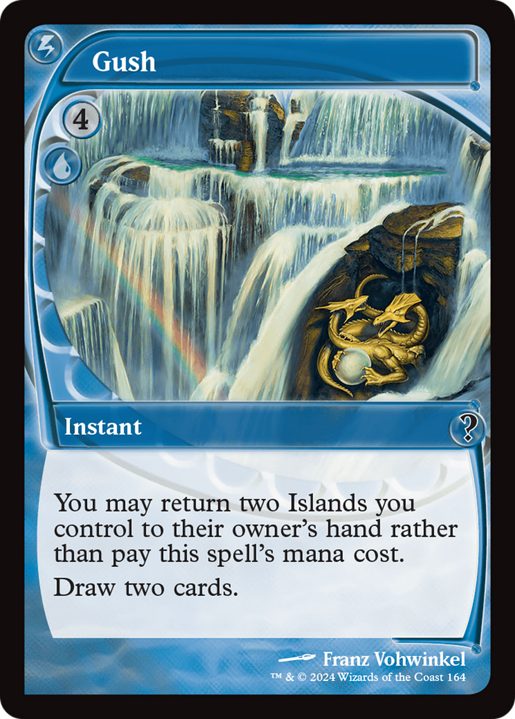 Gush (MB2-164) - Mystery Booster 2 Foil - Premium MTG Single from Wizards of the Coast - Just $33.21! Shop now at Game Crave Tournament Store
