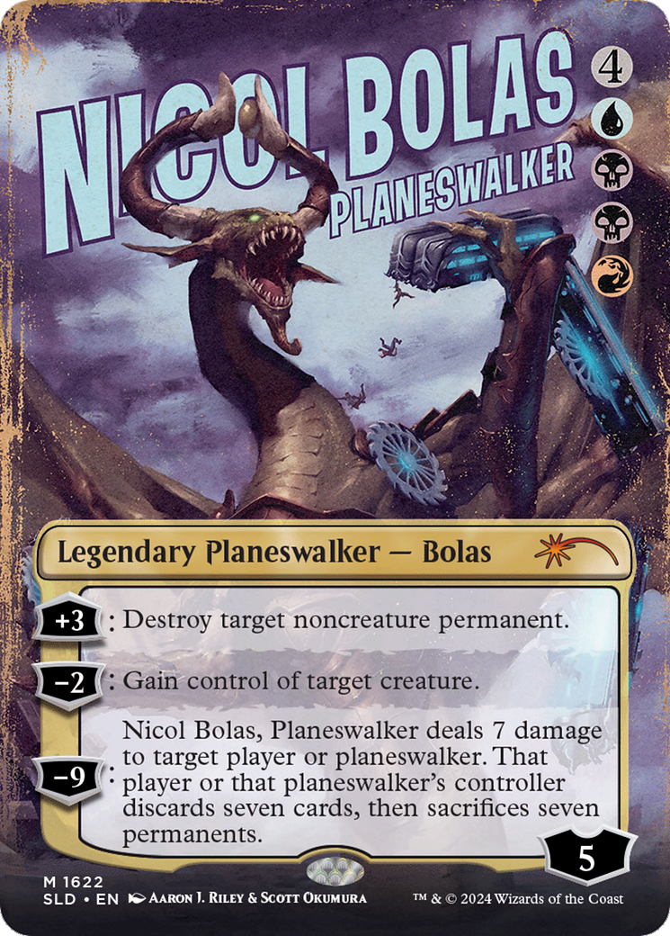 Nicol Bolas, Planeswalker (SLD-1622) - Secret Lair Drop (Borderless) - Premium MTG Single from Wizards of the Coast - Just $7.29! Shop now at Game Crave Tournament Store