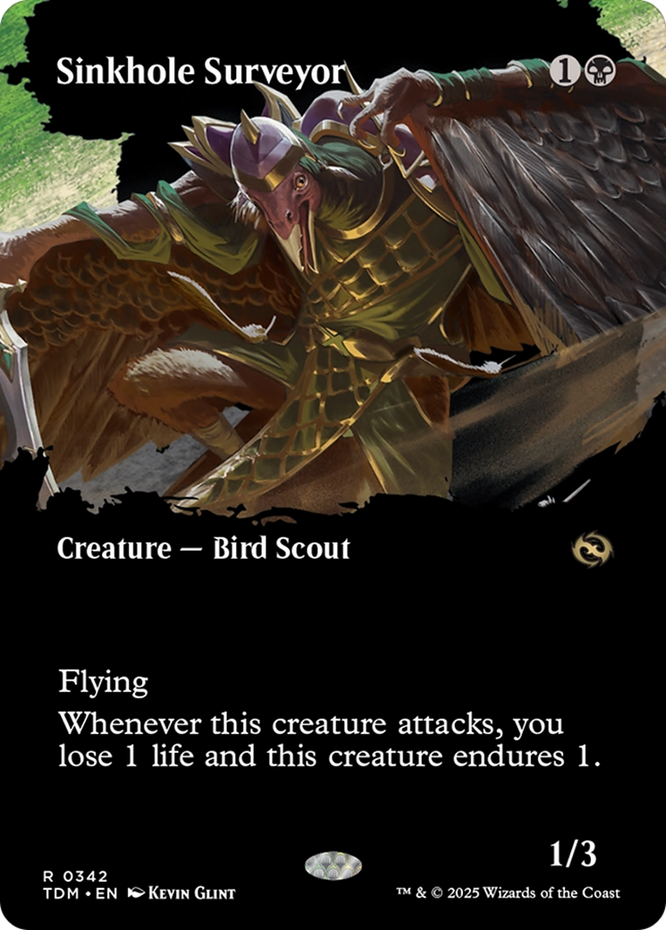 Sinkhole Surveyor (TDM-342) - Tarkir: Dragonstorm: (Showcase) (Borderless) - Premium MTG Single from Wizards of the Coast - Just $0.09! Shop now at Game Crave Tournament Store