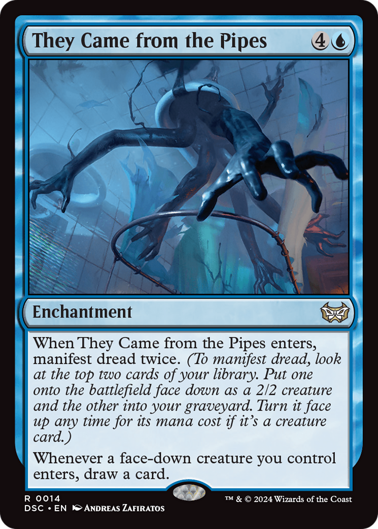 They Came from the Pipes (DSC-014) - Duskmourn: House of Horror Commander - Premium MTG Single from Wizards of the Coast - Just $0.25! Shop now at Game Crave Tournament Store