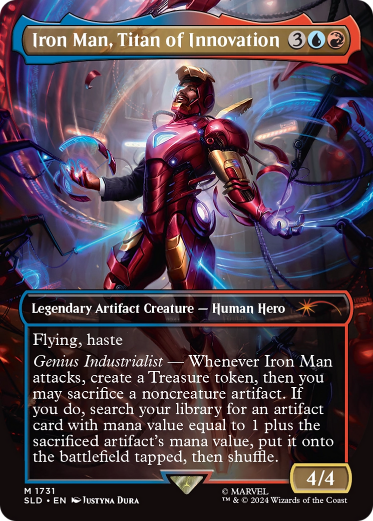 Iron Man, Titan of Innovation (SLD-1731) - Secret Lair Drop (Borderless) - Premium MTG Single from Wizards of the Coast - Just $18.48! Shop now at Game Crave Tournament Store