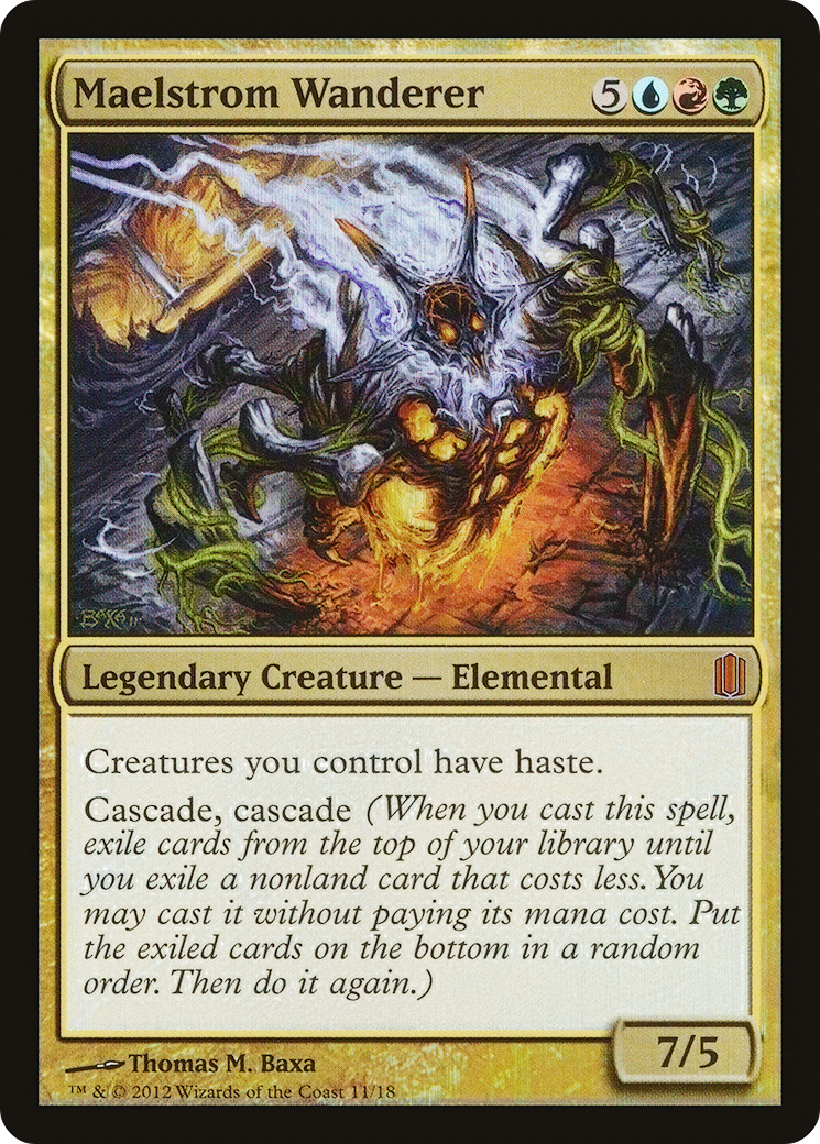 Maelstrom Wanderer (CM1-011) - Commander's Arsenal Foil - Premium MTG Single from Wizards of the Coast - Just $8.54! Shop now at Game Crave Tournament Store