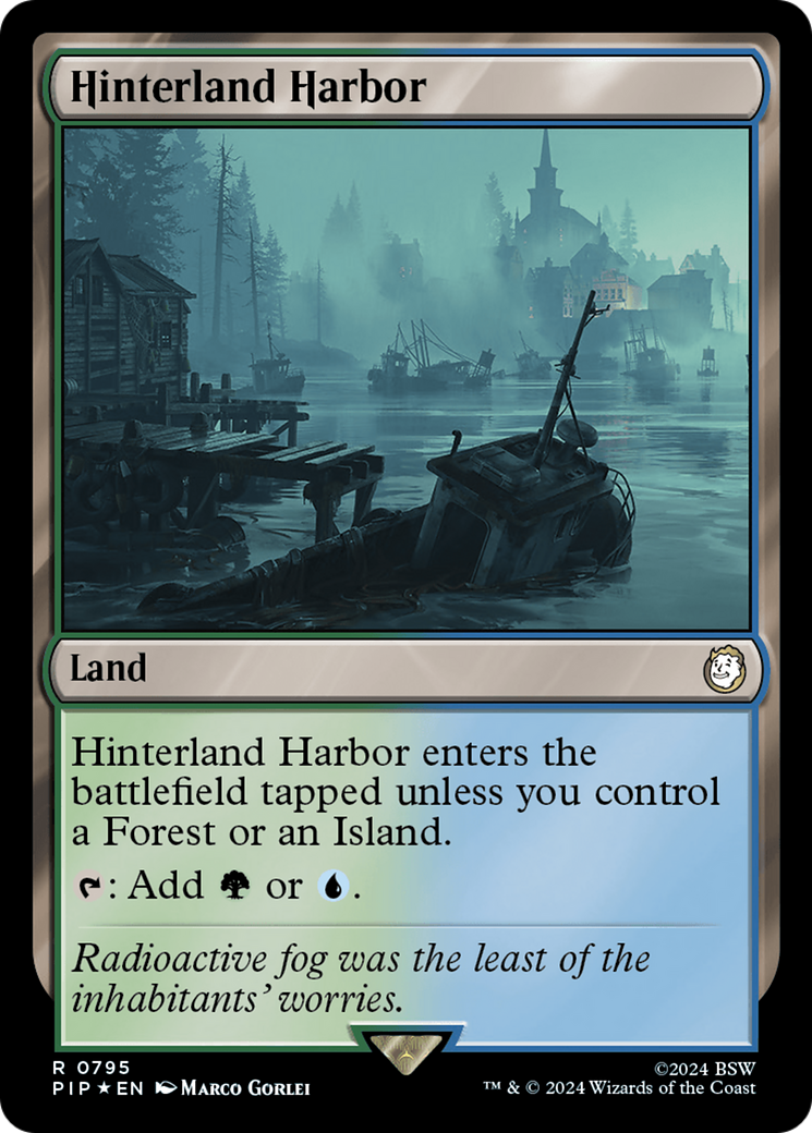 Hinterland Harbor (PIP-795) - Fallout Foil - Premium MTG Single from Wizards of the Coast - Just $4.81! Shop now at Game Crave Tournament Store